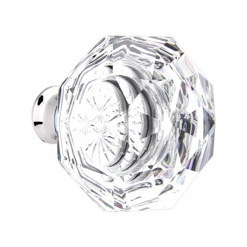 Emtek F20 Function Brisbane Mortise Handleset with Diamond Glass Knob