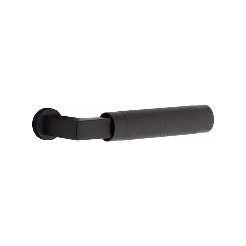 Emtek Modern Style Electronic Keypad Leverset with Select L-Square Knurled Lever