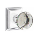 Emtek Providence Knob Concealed Screws With Wilshire Rosette