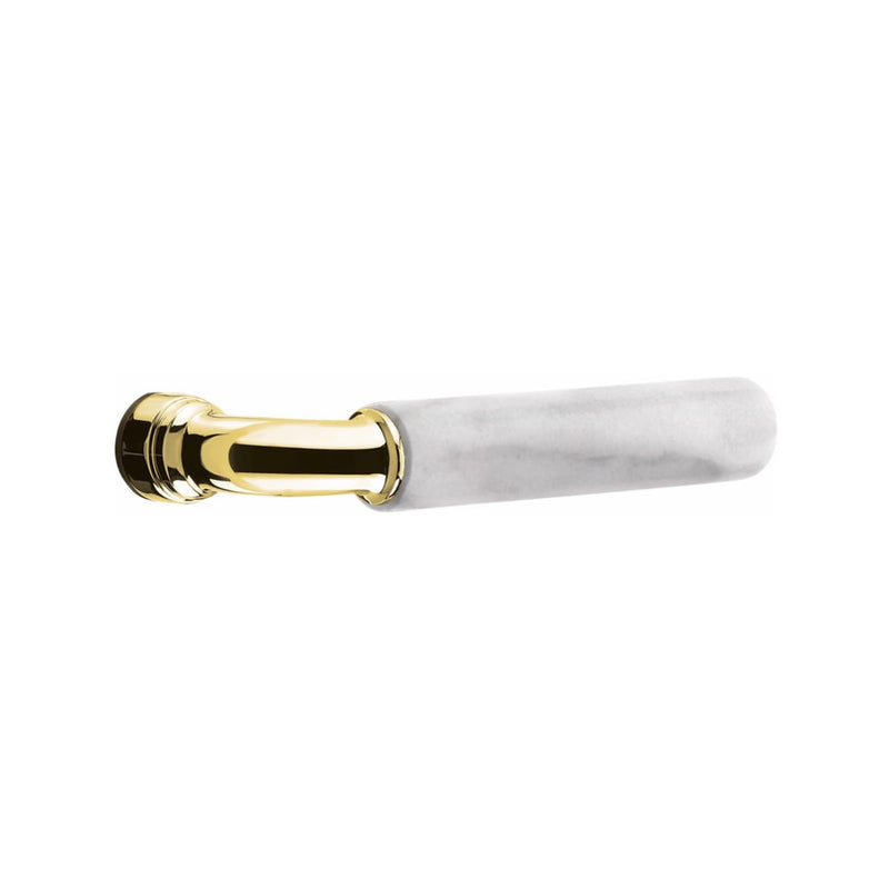 Emtek EMTouch Classic Style Electronic Keypad Leverset with Select R-Bar White Marble Lever