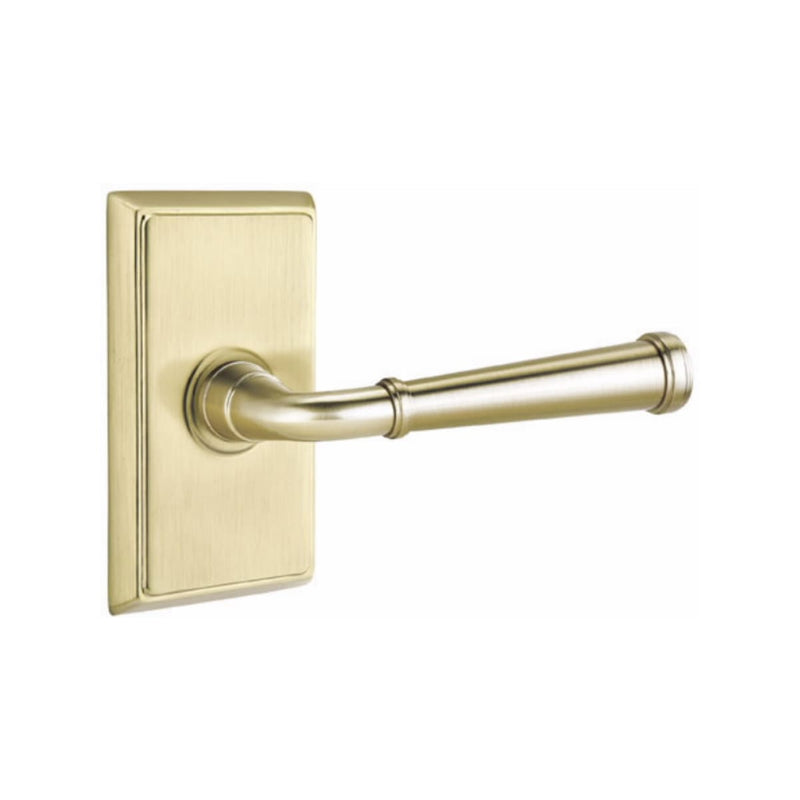 Emtek Merrimack Lever Concealed Screws with Rectangular Rosette