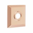 Emtek Select T-BAR White Marble Lever Concealed Screws with Quincy Rosette