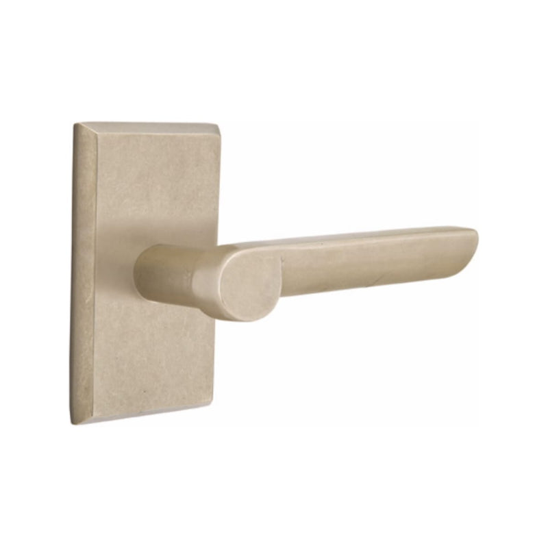 Emtek Sandcast Bronze Aurora Lever with