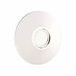 EMTEK Modern Brass Ebony Knob with Modern Rosette