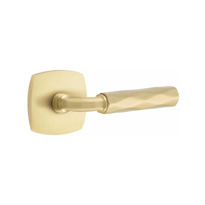 Emtek Select R-BAR Tribeca Lever Concealed Screws with Urban Modern Rosette