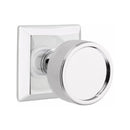 Emtek Select Conical Knurled Knob with Quincy Rosette