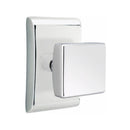 Emtek Square Knob Concealed Screws with Neos Rosette