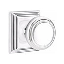 Emtek Norwich Knob Concealed Screws With Wilshire Rosette