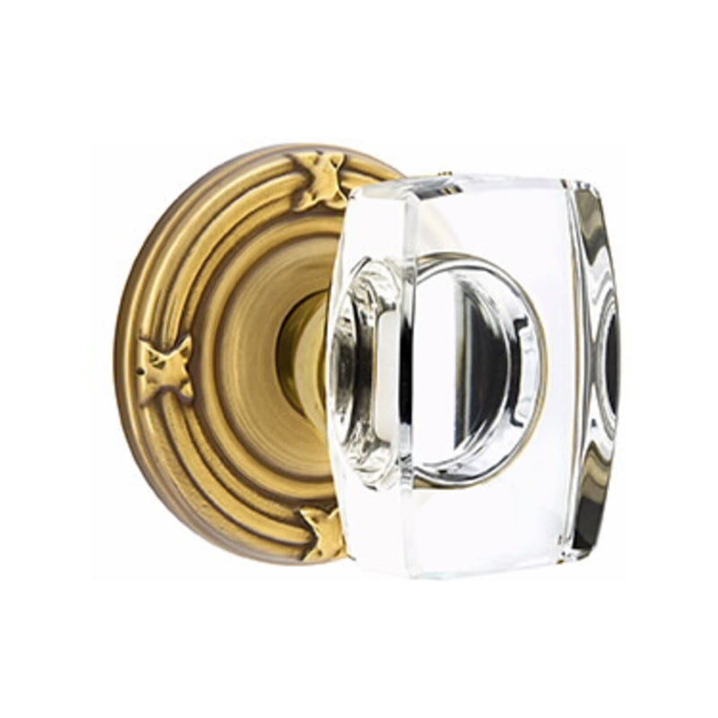 Emtek Windsor Knob Concealed Screws With Ribbon & Reed Rosette