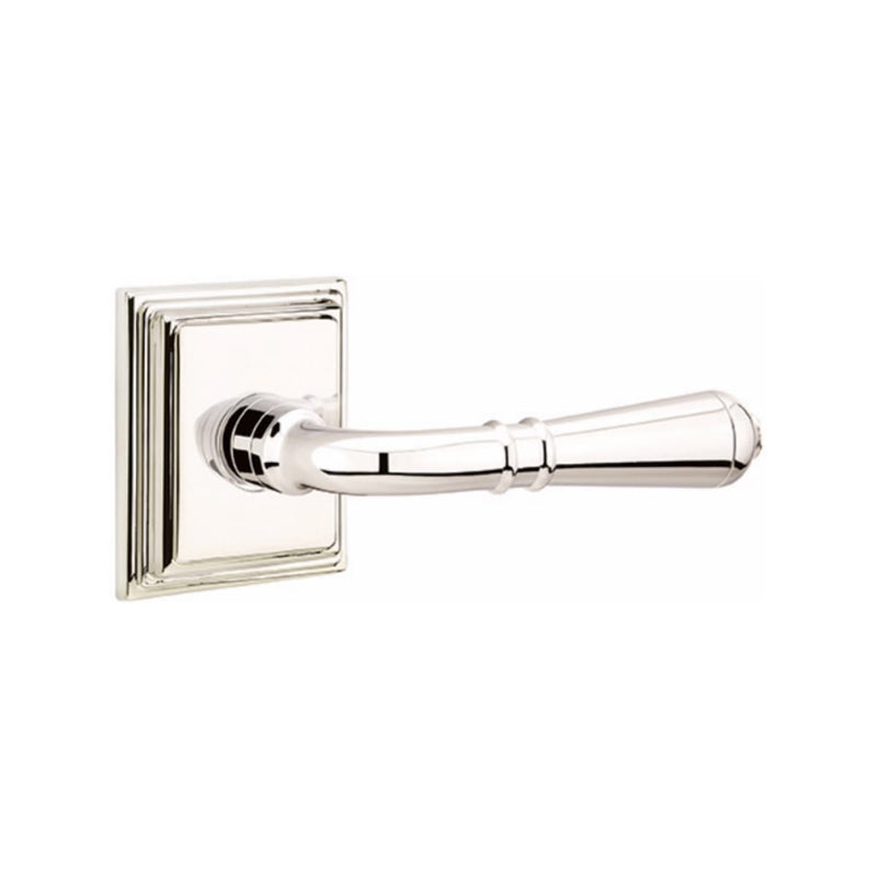 Emtek Turino Lever Concealed Screws with Wilshire Rosette