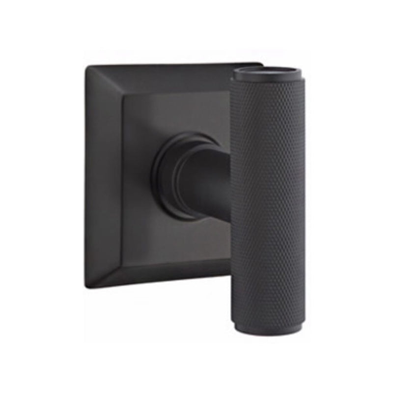 Emtek Ace Knurled Knob Concealed Fastener with Quincy Rosette