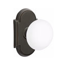 Emtek Brass Rosette Ice White Knob With