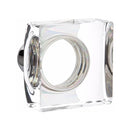 Emtek Dummy Mormont Mortise Handleset with Modern Square Glass Knob