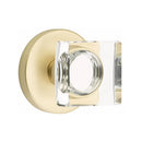 Emtek Modern Square Knob with Disk Rosette