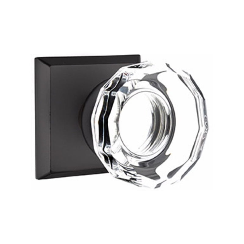 Emtek Glass Lowell Knob Concealed Screws with