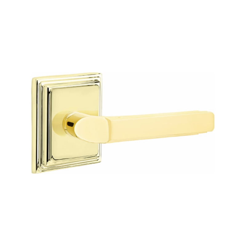 Emtek Milano Lever with Wilshire Rosette