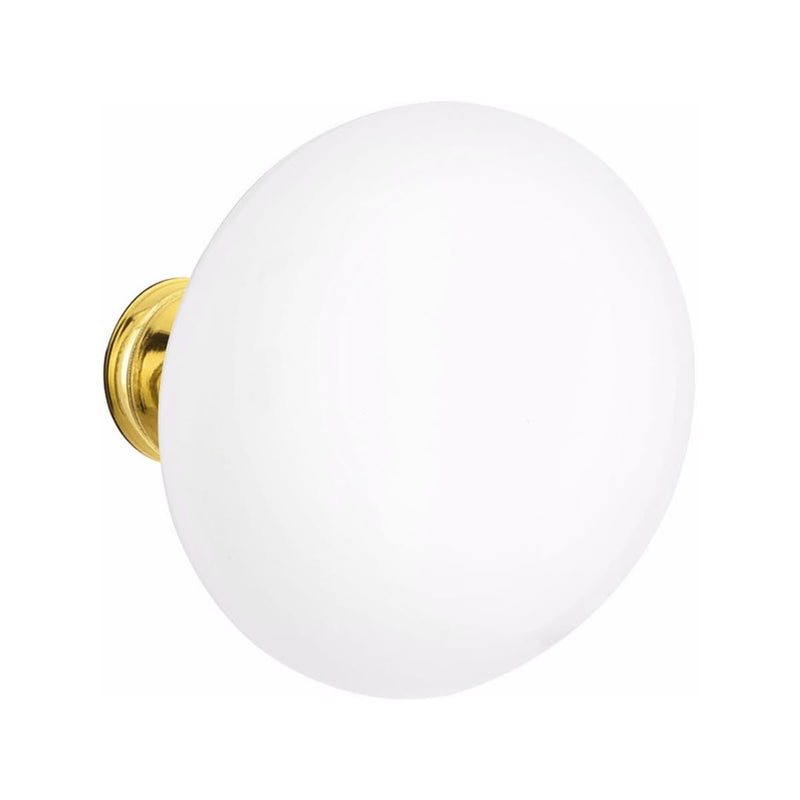 Emtek F20 Function Mormont Mortise Handleset with Ice White Knob