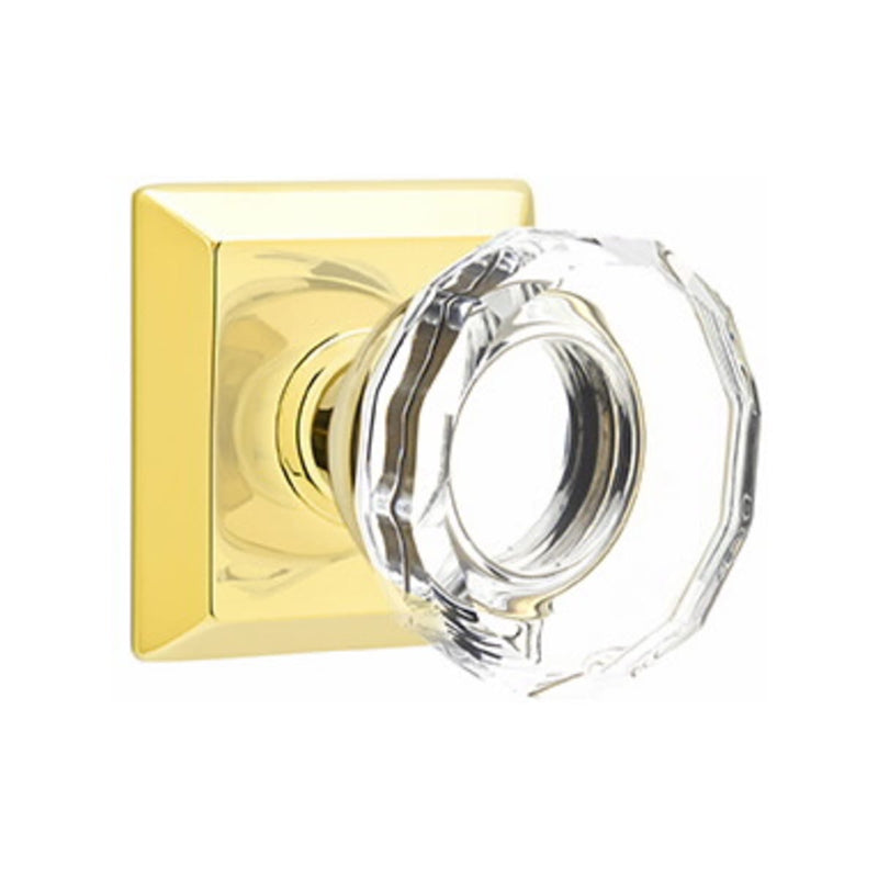 Emtek Lowell Knob Concealed Screws With Quincy Rosette