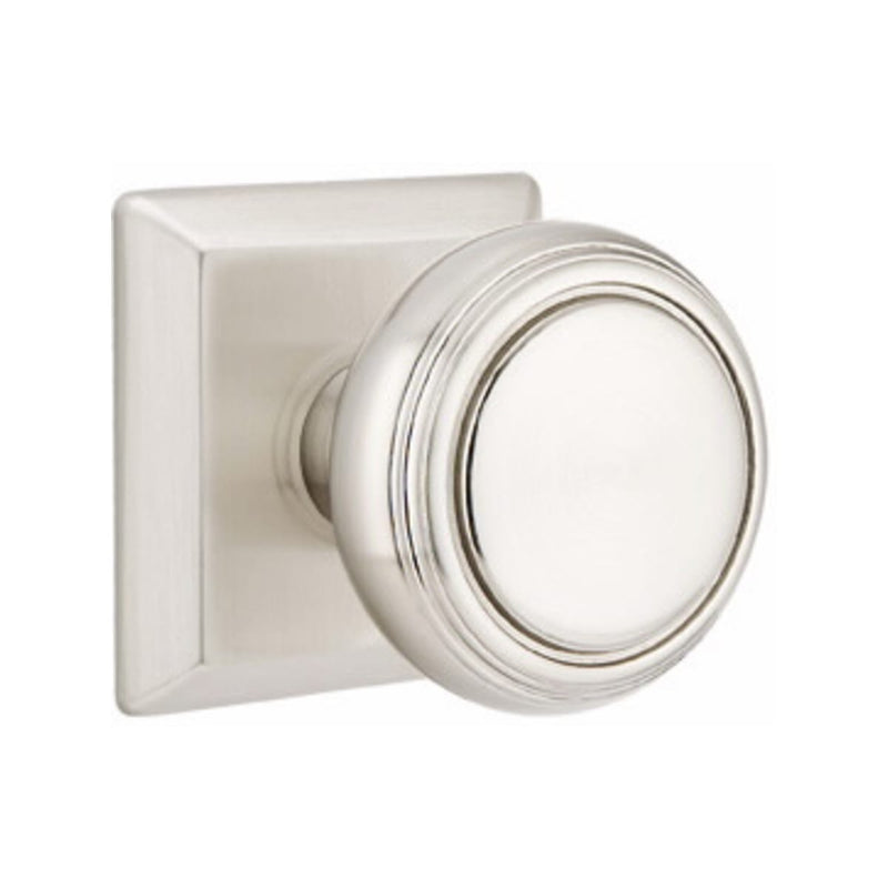 Emtek Norwich Knob Concealed Screws With Quincy Rosette