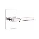 Emtek Myles Lever with Modern Rectangular Rosette Concealed Screws