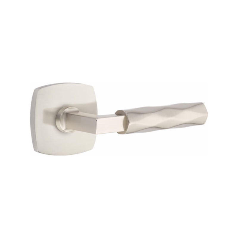 Emtek Select L-Square Tribeca Lever with Urban Modern Rosette