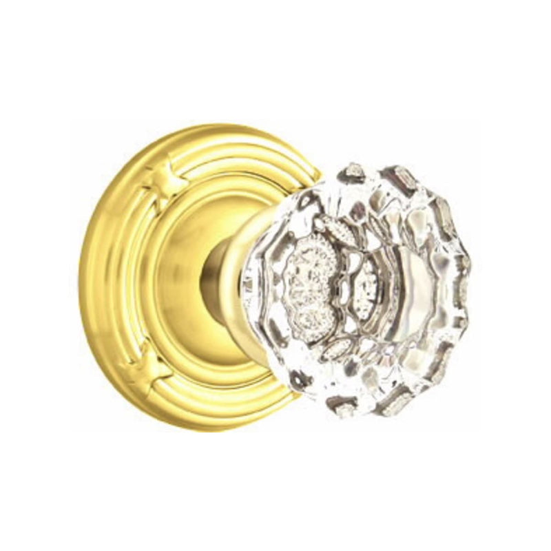 Emtek Astoria Knob Concealed Screws With Ribbon & Reed Rosette