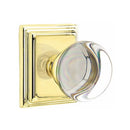 Emtek Providence Knob Concealed Screws With Wilshire Rosette