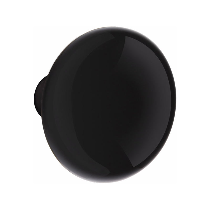 Emtek Hamden Brass Tubular Entry set with Ebony Knob