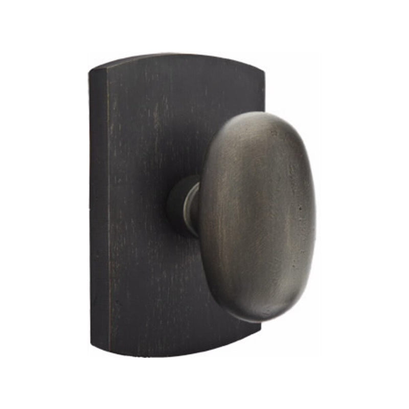 Emtek Sandcast Bronze Egg Knob with