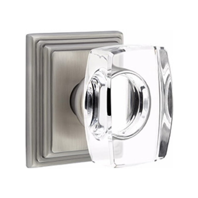 Emtek Windsor Knob Concealed Screws With Wilshire Rosette