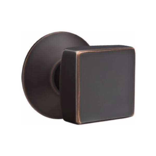 Emtek Square Knob with Modern Rosette