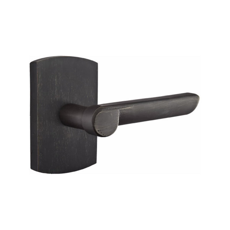 Emtek Sandcast Bronze Aurora Lever with