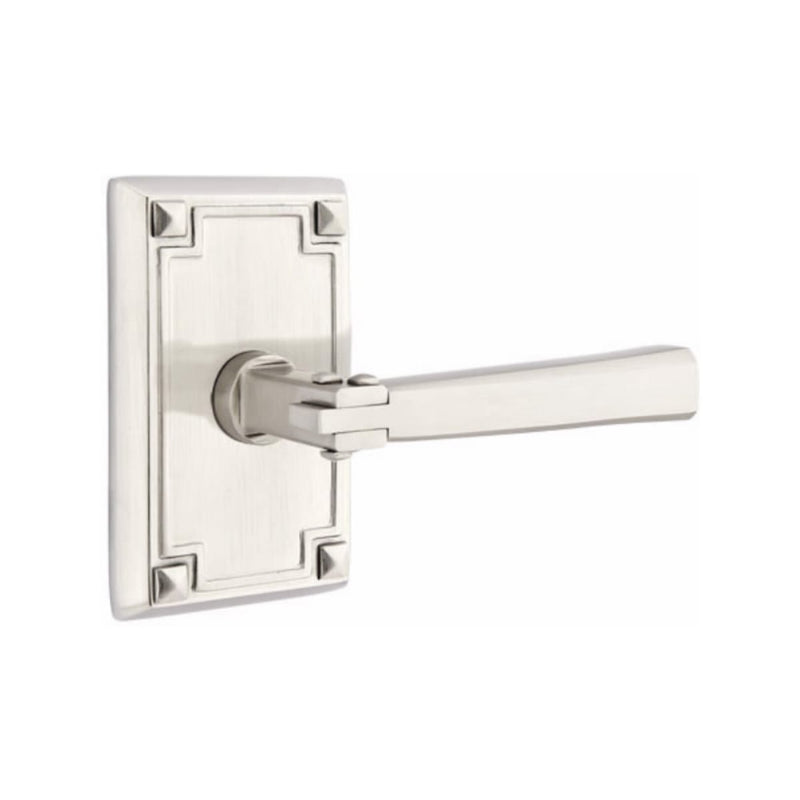 Emtek Arts & Crafts Lever Concealed Screws With Arts & Crafts Rosette