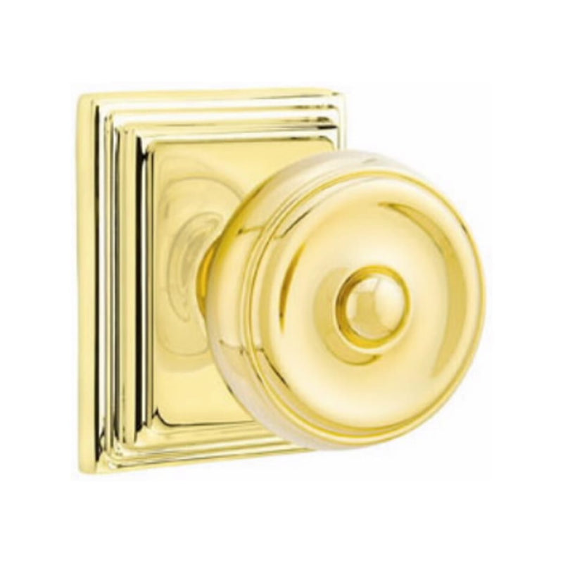 Emtek Waverly Knob Concealed Screws With Wilshire Rosette