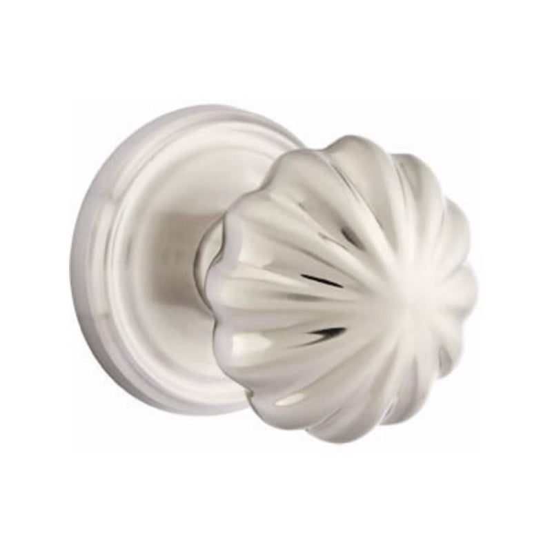 Emtek Melon Knob With Regular Rosette