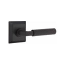 Emtek Select L-Square Hammered Lever Concealed Screws with Quincy Rosette