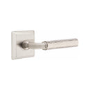 Emtek Select R-BAR Hammered Lever Concealed Screws with Quincy Rosette