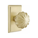 Emtek Melon Knob With Rectangular Rosette
