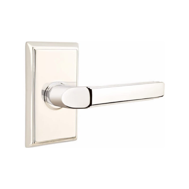 Emtek Milano Lever Concealed Screws with Rectangular Rosette