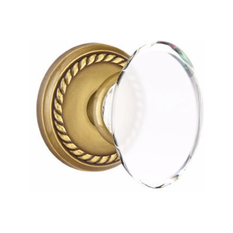Emtek Hampton Knob Concealed Screws With Rope Rosette