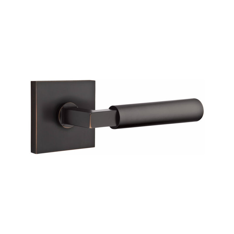 Emtek Select L-Square Smooth Lever Concealed Screws  with Square Rosette