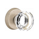 Emtek Glass Lowell Knob Concealed Screws with