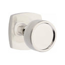 Emtek Select Conical Knurled Knob Concealed Screws with Urban Modern Rosette