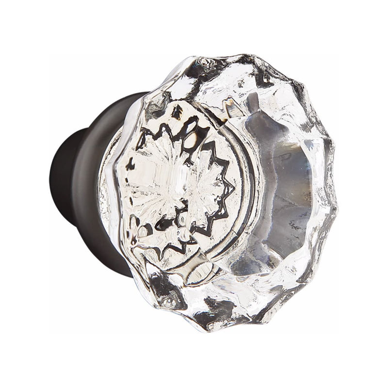 Emtek Orion Brass Tubular Entry set with Astoria Glass Knob