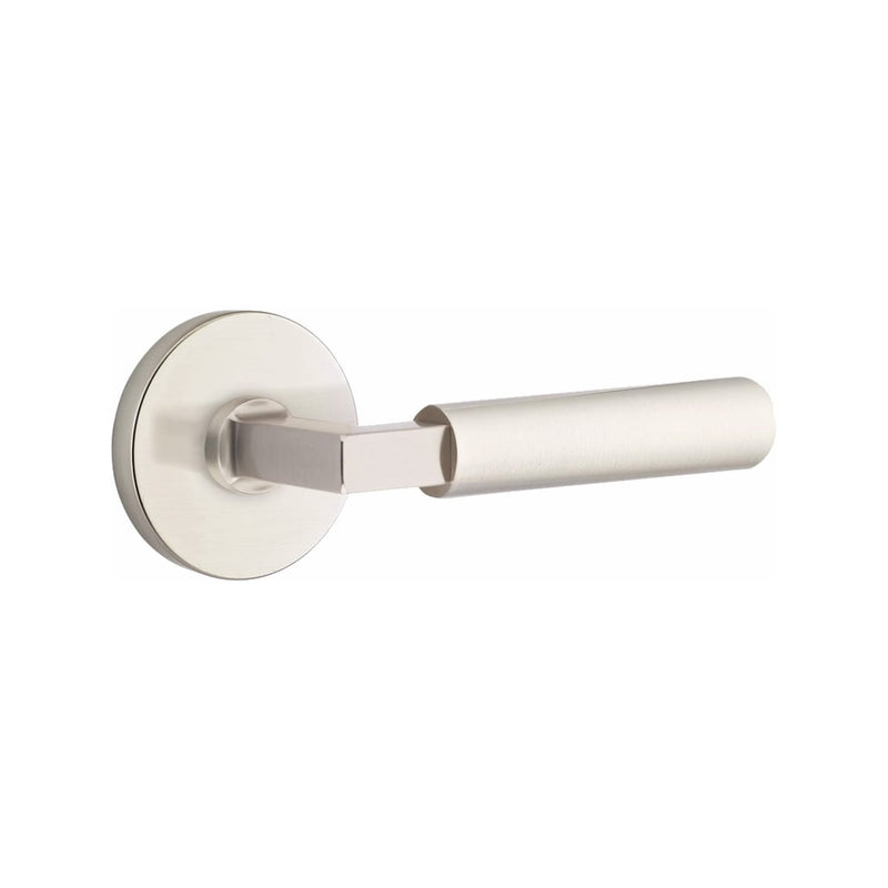 Emtek Select L-Square Smooth Lever with Disk Rosette