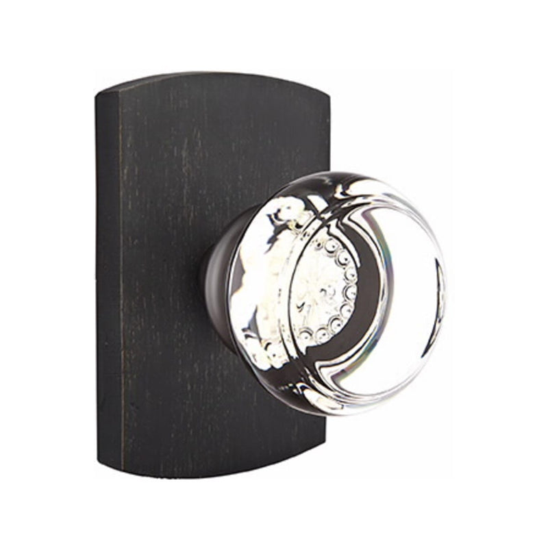 Emtek Glass Georgetown Knob Concealed Screws with