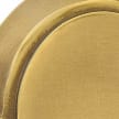 EMTEK Modern Brass Ebony Knob Concealed Screw with Modern Rosette