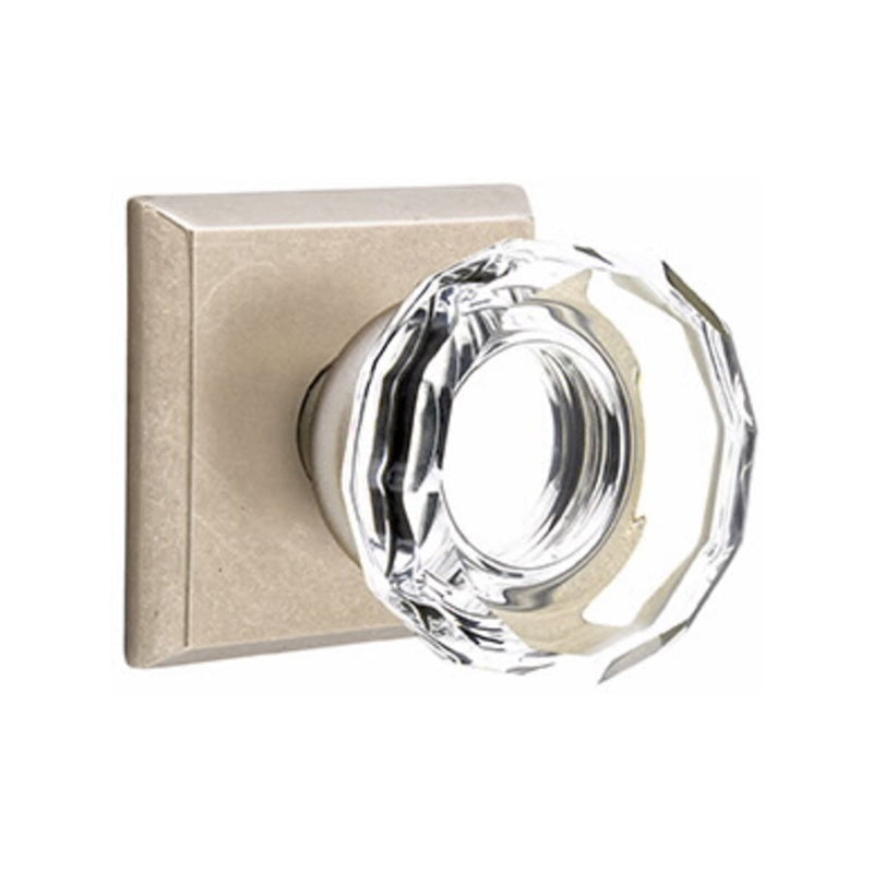 Emtek Glass Lowell Knob Concealed Screws with