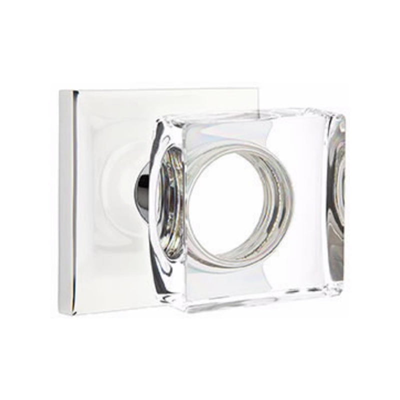 Emtek Modern Square Knob with Square Rosette