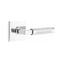 Emtek Select L-Square Knurled Lever Concealed Screws with Square Rosette